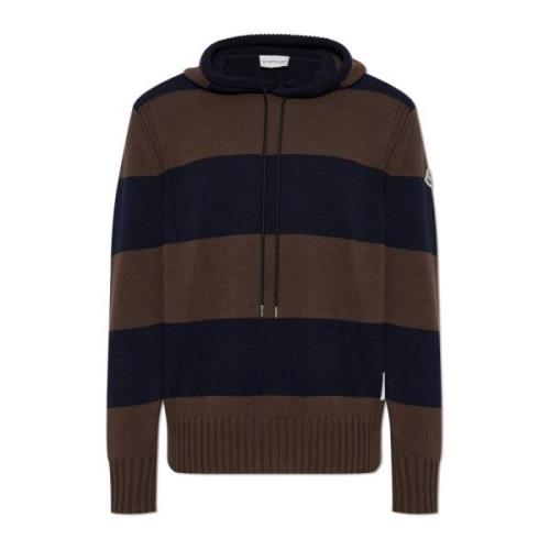 Capuchontrui Moncler , Brown , Heren