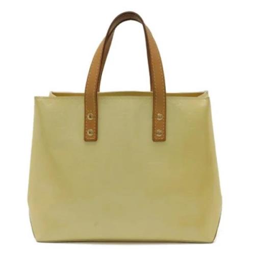 Pre-owned Leather totes Louis Vuitton Vintage , Beige , Dames