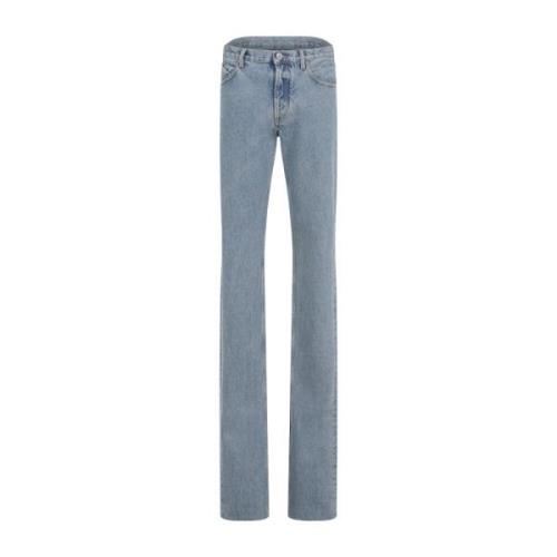 Blauwe Stone Washed Denim Jeans The Attico , Blue , Dames