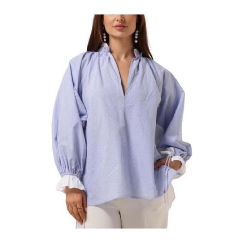 Lichtblauwe Wally Blouse Mes Demoiselles , Blue , Dames