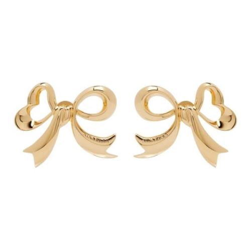 Gouden Strik Oorbellen Nina Ricci , Yellow , Dames