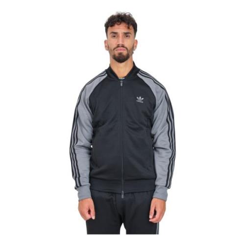 Klassieke Zip Sweater Adidas Originals , Black , Heren