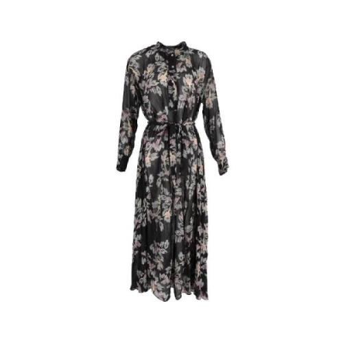 Pre-owned Silk dresses Isabel Marant Pre-owned , Black , Dames