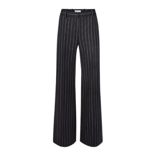 Blauwe Pinstripe Wijde Broek Nina Ricci , Blue , Dames