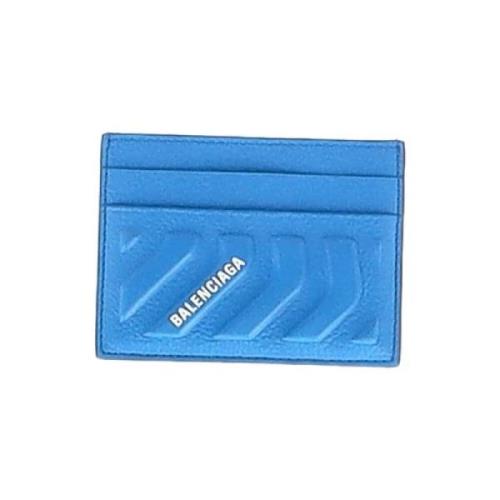 Pre-owned Leather wallets Balenciaga Vintage , Blue , Heren