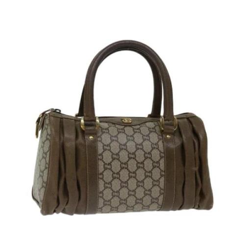 Pre-owned Canvas gucci-bags Gucci Vintage , Beige , Dames