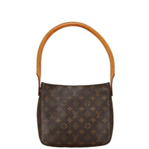 Pre-owned Canvas handbags Louis Vuitton Vintage , Brown , Dames