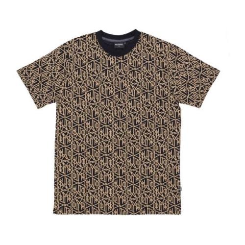 Monogram Zwart Tee Korte Mouw Katoen Dolly Noire , Brown , Heren