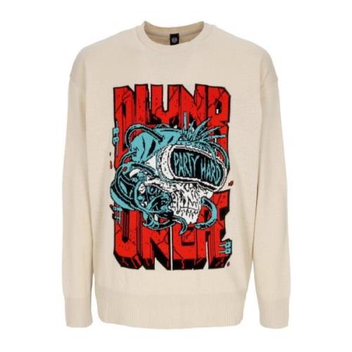 Skull Party Lichtgewicht Sweater Beige Moonlight Dolly Noire , Beige ,...