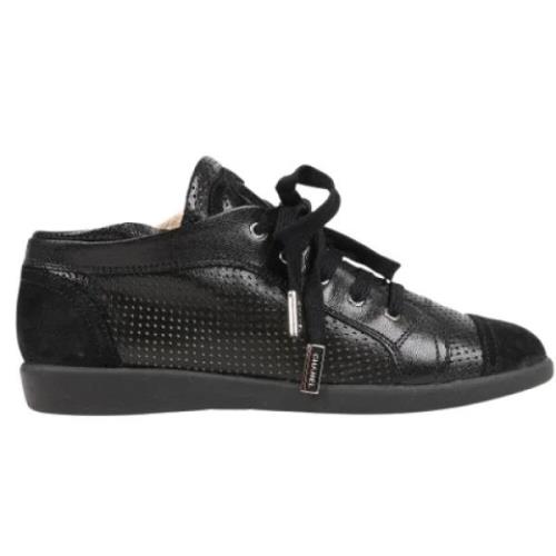 Pre-owned Suede sneakers Chanel Vintage , Black , Dames