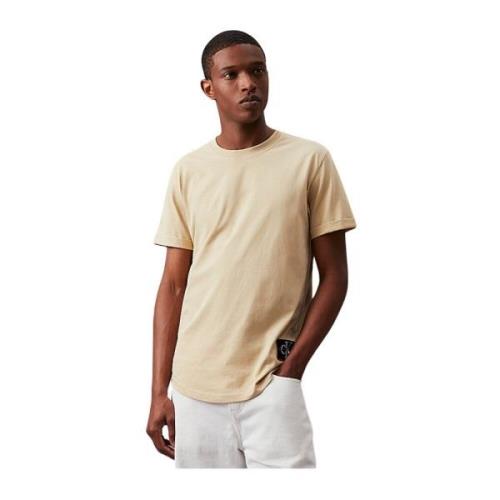 Biologisch katoenen T-shirt - Groen Calvin Klein , Beige , Heren