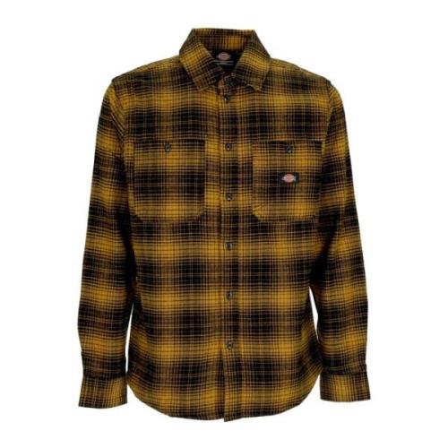 Lange mouw knoopshirt met zakken Dickies , Brown , Heren