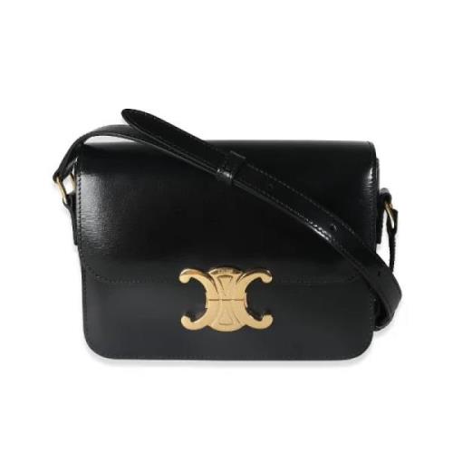 Pre-owned Leather celine-bags Celine Vintage , Black , Dames