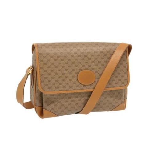 Pre-owned Canvas gucci-bags Gucci Vintage , Beige , Dames