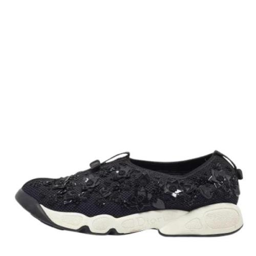 Pre-owned Mesh sneakers Dior Vintage , Black , Dames