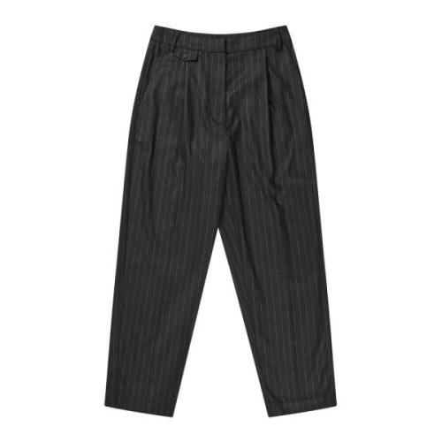 Pinstripe Edie Broek Zwart Munthe , Black , Dames