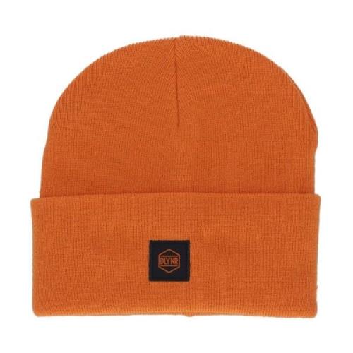 Oranje Geribbelde Gebreide Balaclava Beanie Dolly Noire , Orange , Her...