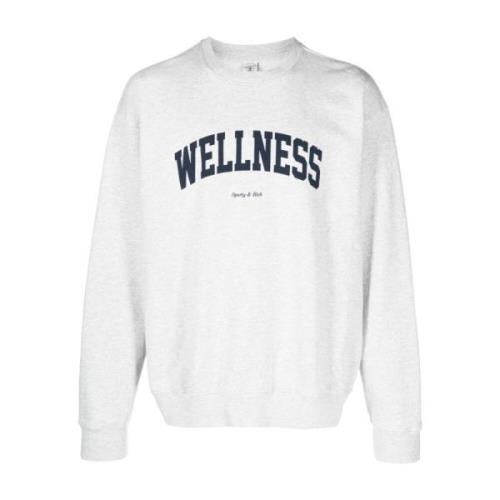 Wellness Ivy Crewneck Sweater White Sporty & Rich , White , Heren