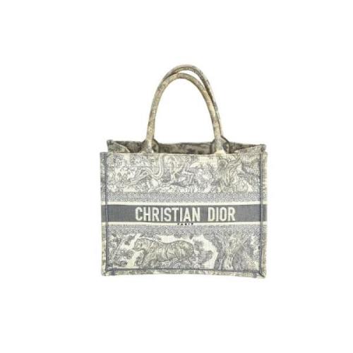 Pre-owned Canvas handbags Dior Vintage , Gray , Dames