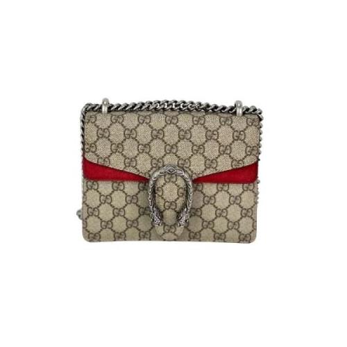 Pre-owned Canvas gucci-bags Gucci Vintage , Beige , Dames