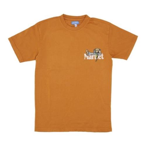 Bear Tee Earth T-shirt Market , Brown , Heren