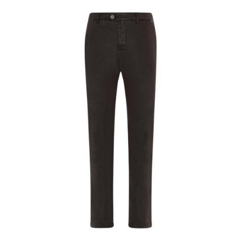 Elegante Lyocell Broek Kiton , Brown , Heren