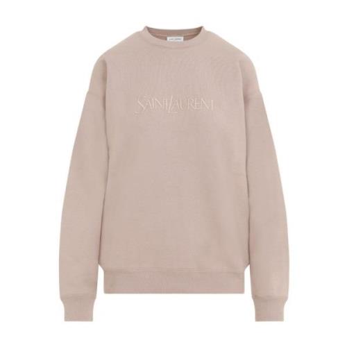 Nude Rose Sweatshirt Saint Laurent , Pink , Dames