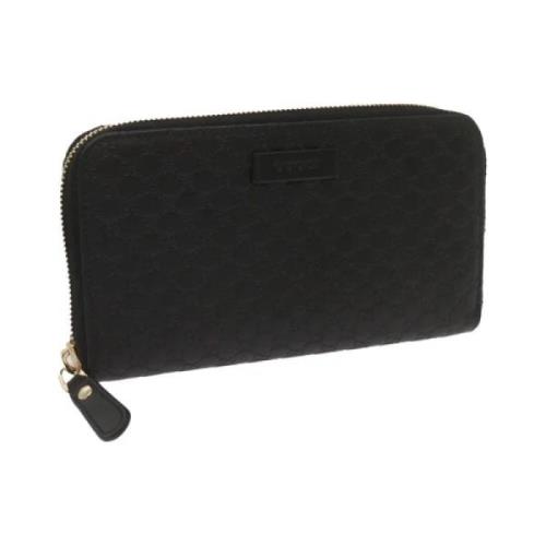 Pre-owned Canvas wallets Gucci Vintage , Black , Dames