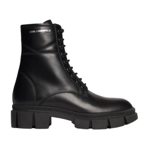 Mid Lace Boot Karl Lagerfeld , Black , Dames