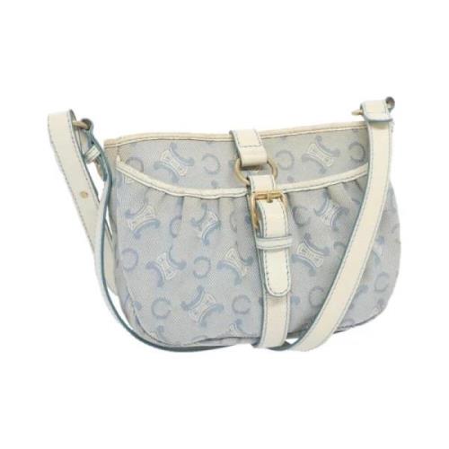 Pre-owned Canvas celine-bags Celine Vintage , Blue , Dames