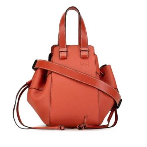 Pre-owned Leather shoulder-bags Loewe Pre-owned , Orange , Dames