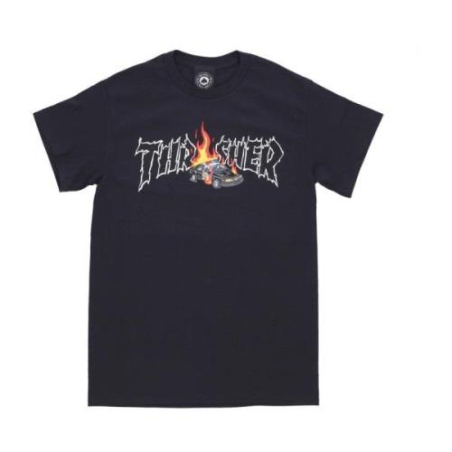 Zwarte Cop Car Tee Korte Mouw Thrasher , Black , Heren