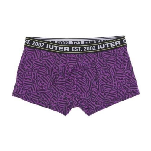 Paarse elastische heren boxershorts Iuter , Purple , Heren