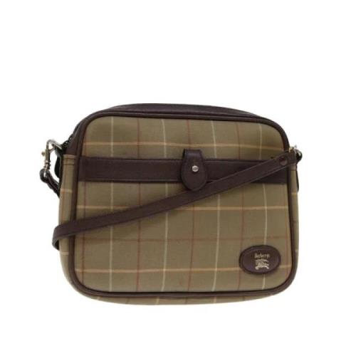 Pre-owned Cotton shoulder-bags Burberry Vintage , Beige , Dames