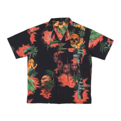 Zwart Multi Korte Mouw Shirt All Over Print Propaganda , Multicolor , ...