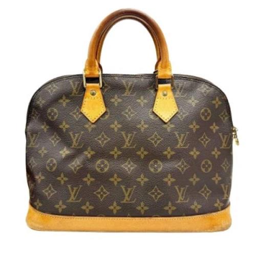 Pre-owned Canvas handbags Louis Vuitton Vintage , Brown , Dames