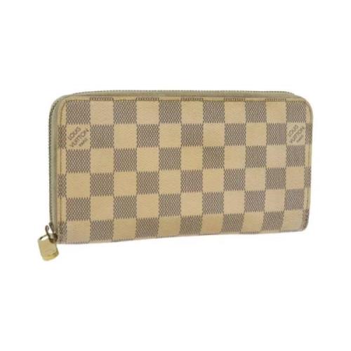 Pre-owned Coated canvas wallets Louis Vuitton Vintage , White , Dames