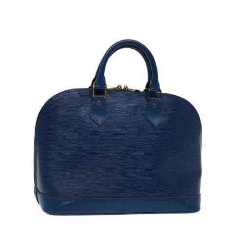 Pre-owned Leather handbags Louis Vuitton Vintage , Blue , Dames