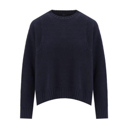 Blauwe Crewneck Natura Trui Max Mara Weekend , Blue , Dames