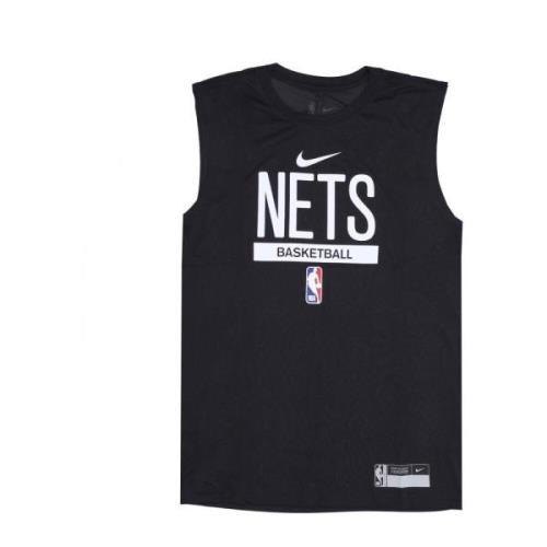 Brooklyn Nets Oefentanktop Nike , Black , Heren