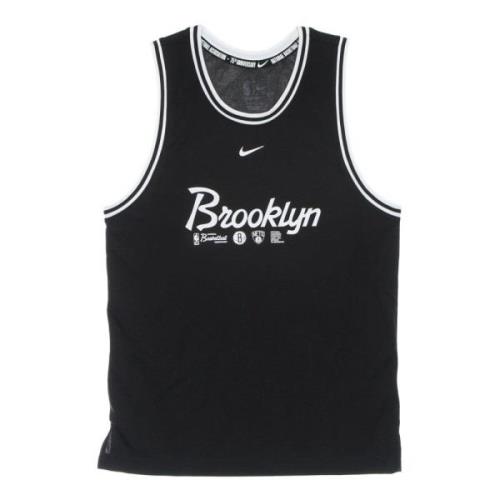 Brooklyn Nets Basketball Tank Top Nike , Black , Heren