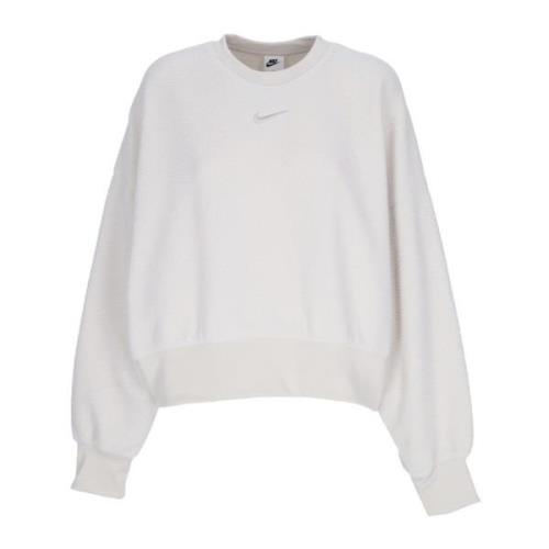 Plush Mod Crop Crewneck Sweatshirt Nike , Gray , Dames