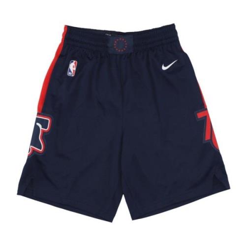 City Edition Basketball Shorts 23 Nike , Blue , Heren