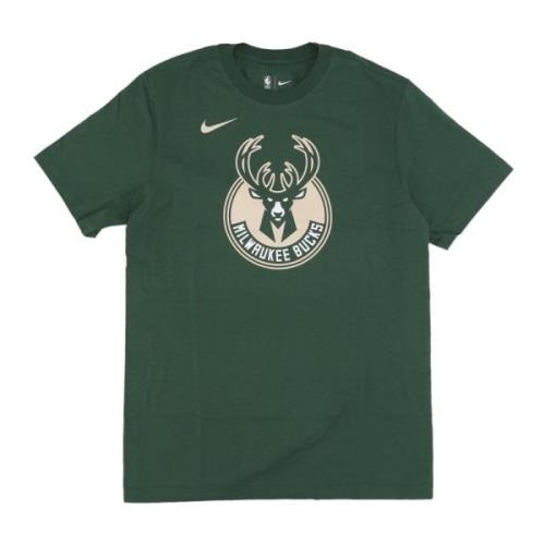 Milwaukee Bucks Logo Tee Nike , Green , Heren