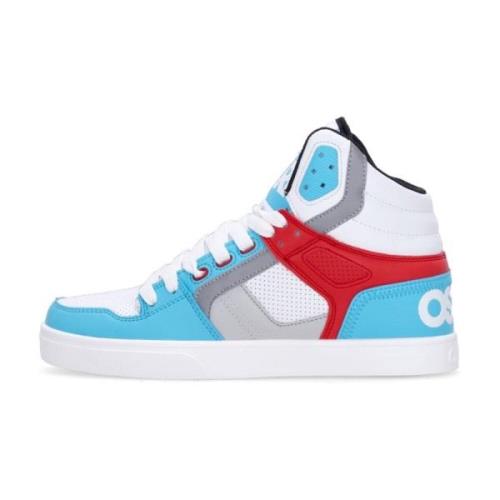 Hoge Skate Schoenen Wit/Rood/Cyaan Osiris , Multicolor , Heren