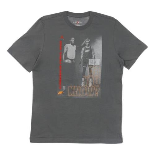 Grafisch T-shirt Heren Rookgrijs Jordan , Gray , Heren