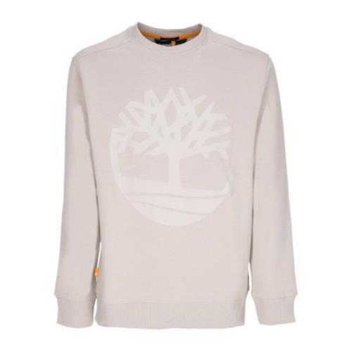 Core Logo Crewneck Sweatshirt Island Fossil Timberland , Beige , Heren