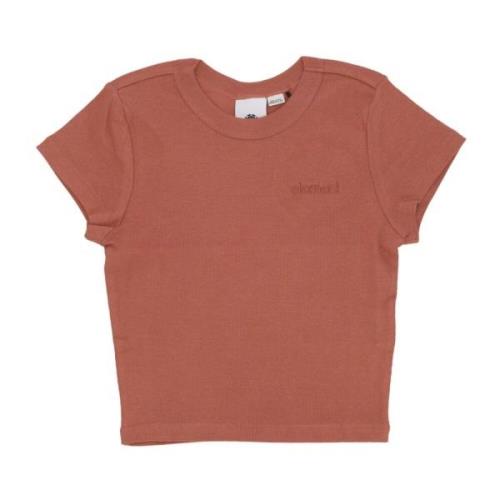 Geknipte Geribbelde Tee in Koperbruin Element , Brown , Heren