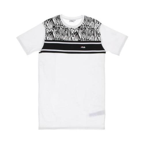 Dierenprint Tee Jurk Fila , White , Dames