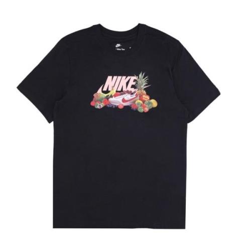 Sportswear Foto Tee Zwart Katoenen T-shirt Nike , Black , Heren